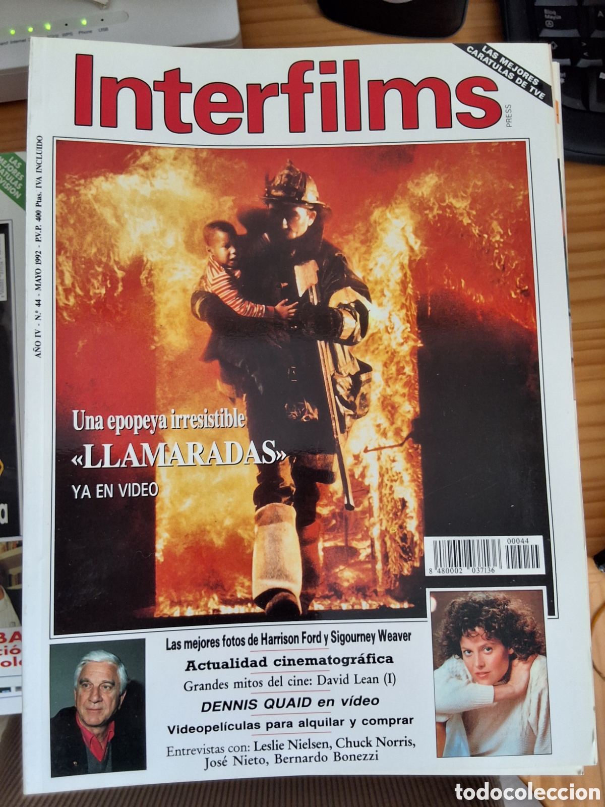 Cine: Interfilms revista cine n&uacute;mero 44 a&ntilde;o 1992/5 llamaradas Weaver incluye caratulas programas