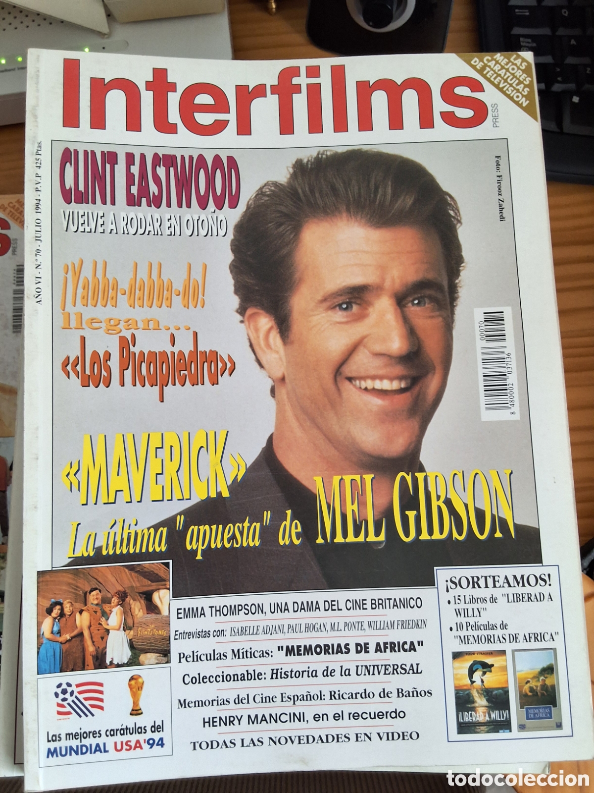 Cine: Interfilms revista cine n&uacute;mero 70 a&ntilde;o 1994/7 Gibson incluye caratulas programas