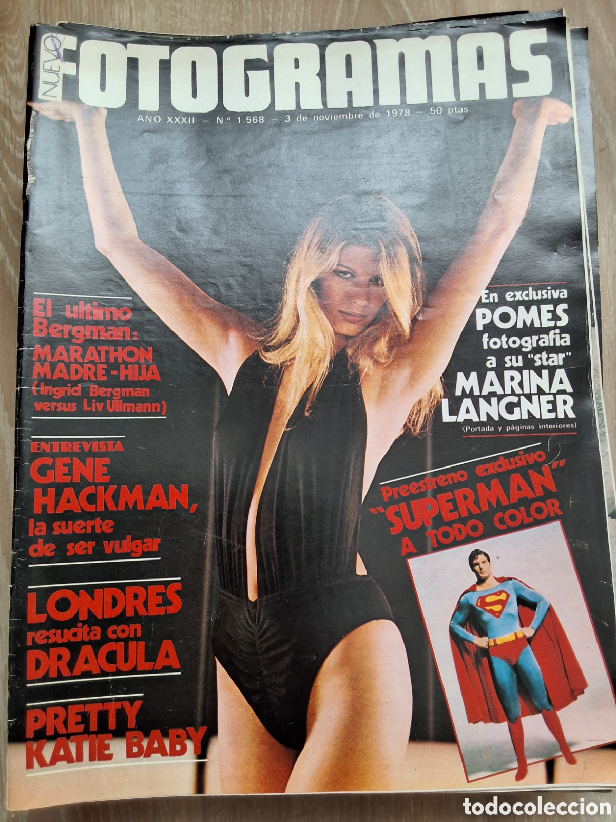 Cine: Fotogramas nuevo revista cine semanal a&ntilde;o 1978/11/3 Superman Marina Lagner