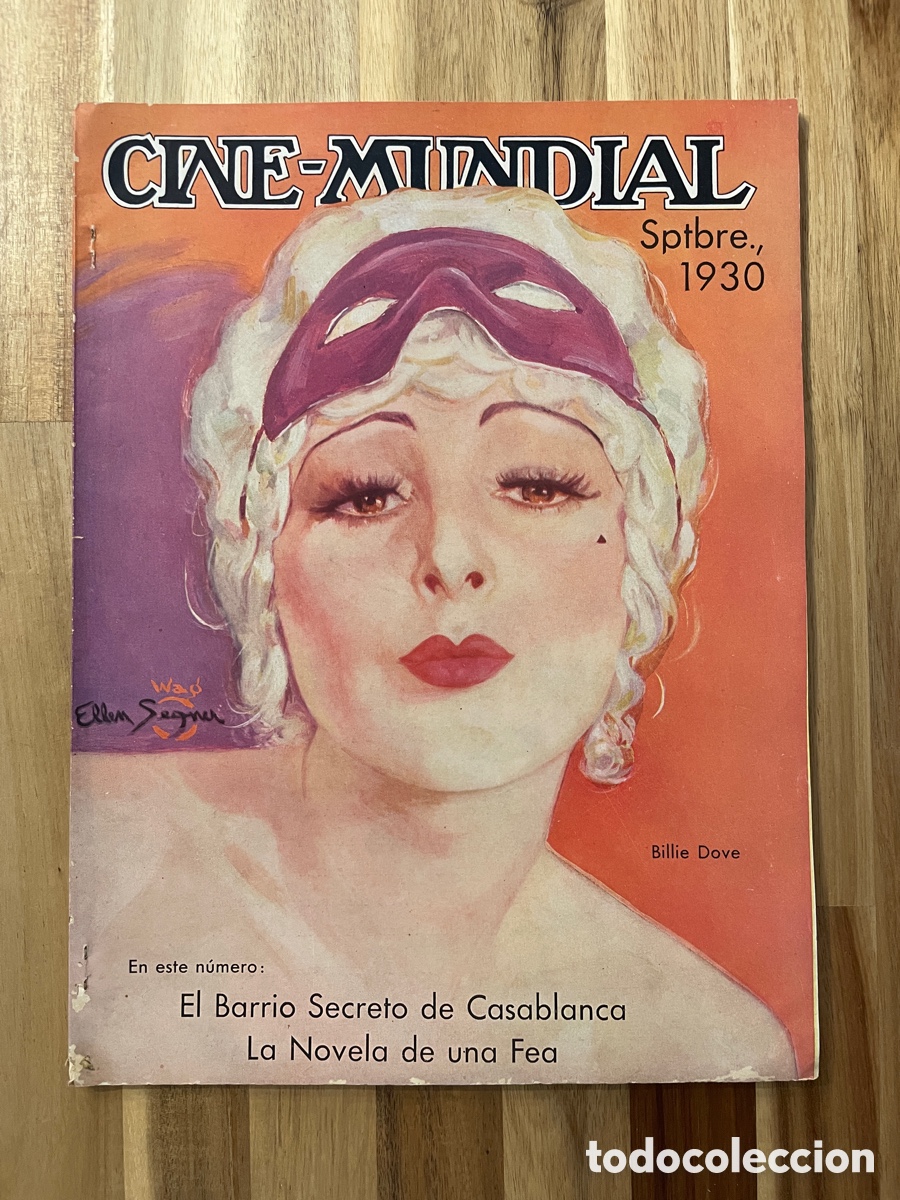 Cin&eacute;ma: Cine mundial. Septiembre 1930. Billie Dove.