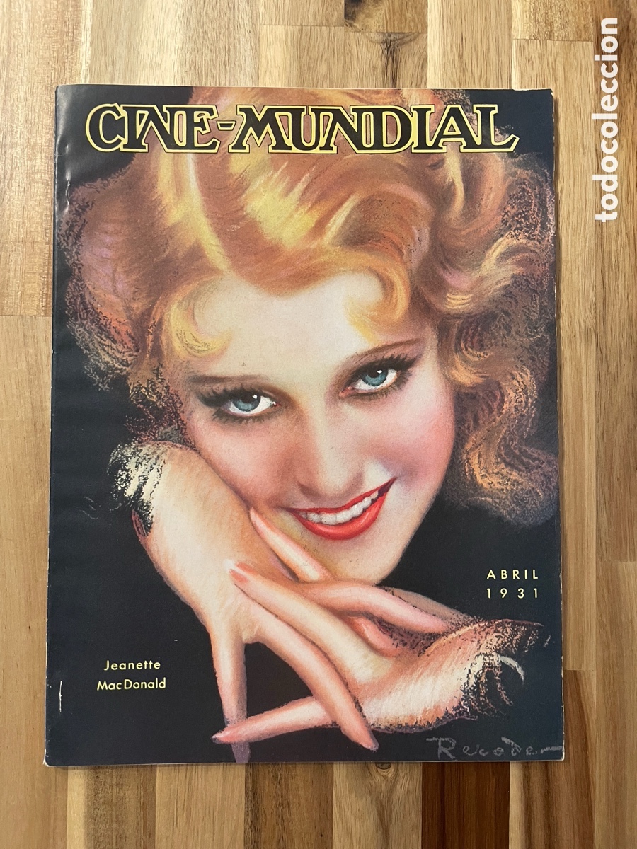 Cin&eacute;ma: Cine mundial. Abril de 1931. Jeanette McDonald.