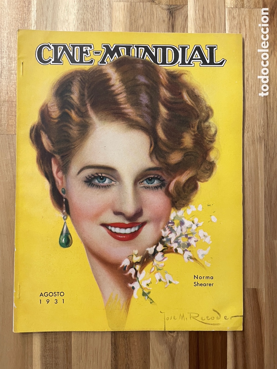 Cin&eacute;ma: Cine mundial. Agosto de 1931. Norma Shearer.