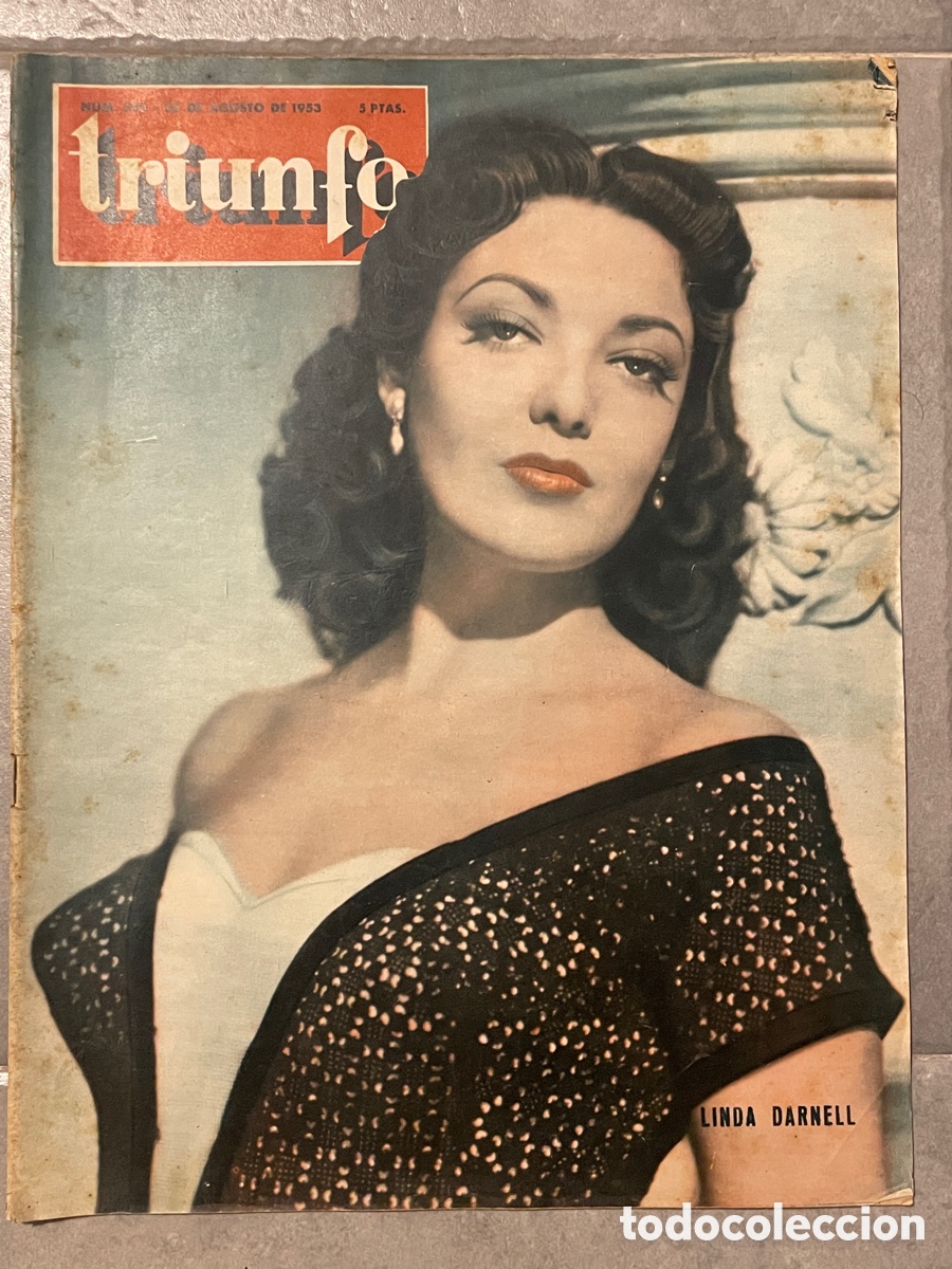 Cinema: Triunfo. 26 de agosto de 1953. N&uacute;mero 393. Marvin Monroe, Linda Darnell&hellip;