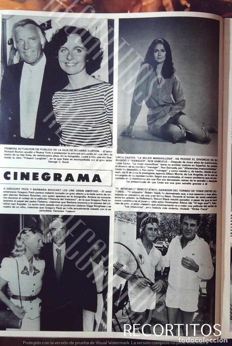 Cine: linda carter la mujer maravilla miss universo wonder woman robert stack gregory peck richard burton