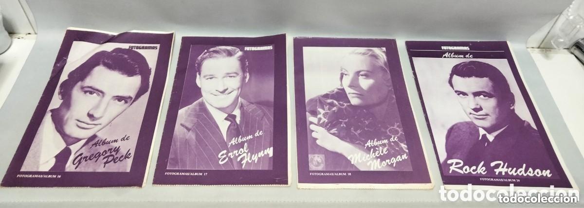 Cinema: Lote de 4 Revistas Fotogramas Album de Gregory Deck & Errol Flynn & Michele Morgan & Rock Hudson