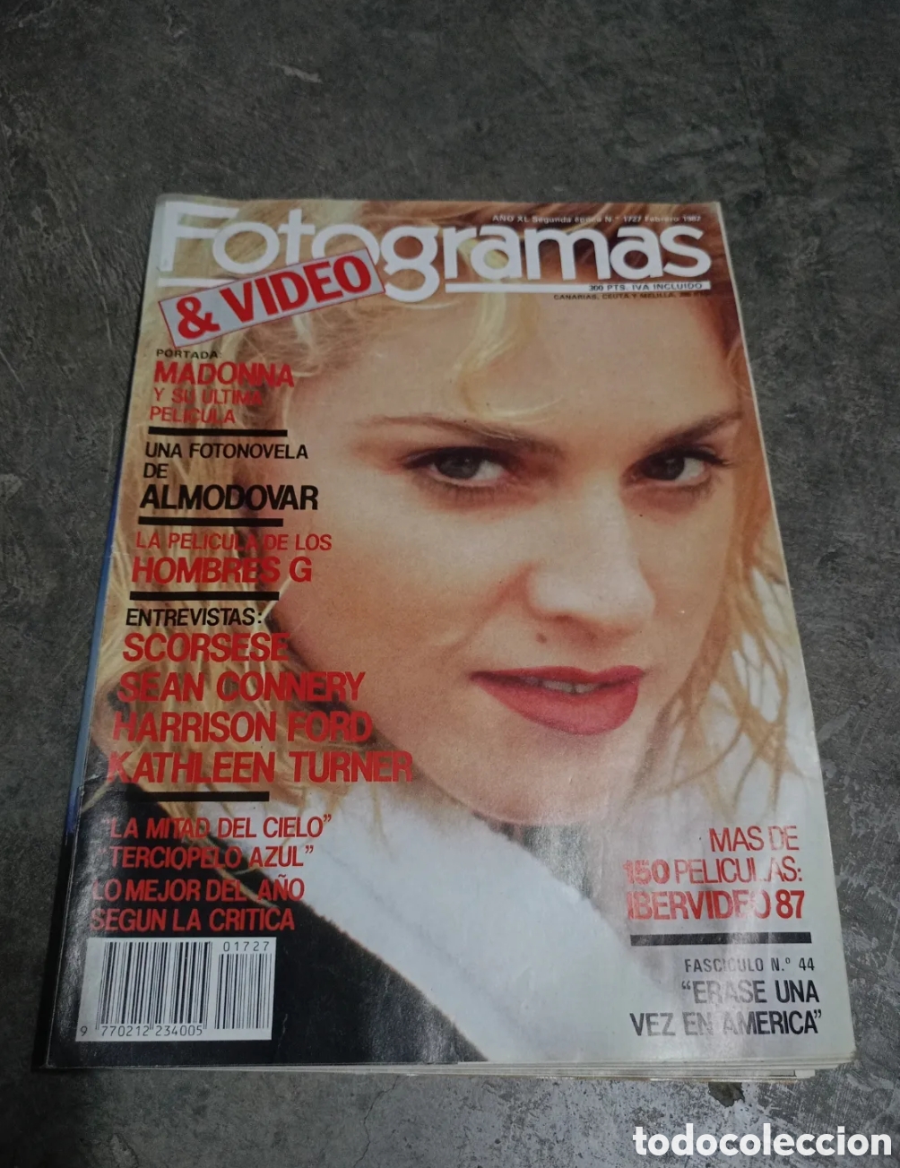 Cinema: FOTOGRAMAS 1727 1987. MADONNA, PEDRO ALMOD&Oacute;VAR, HOMBRES G, SCORSESE, MARIBEL VERD&Uacute;, ELE JUAREZ