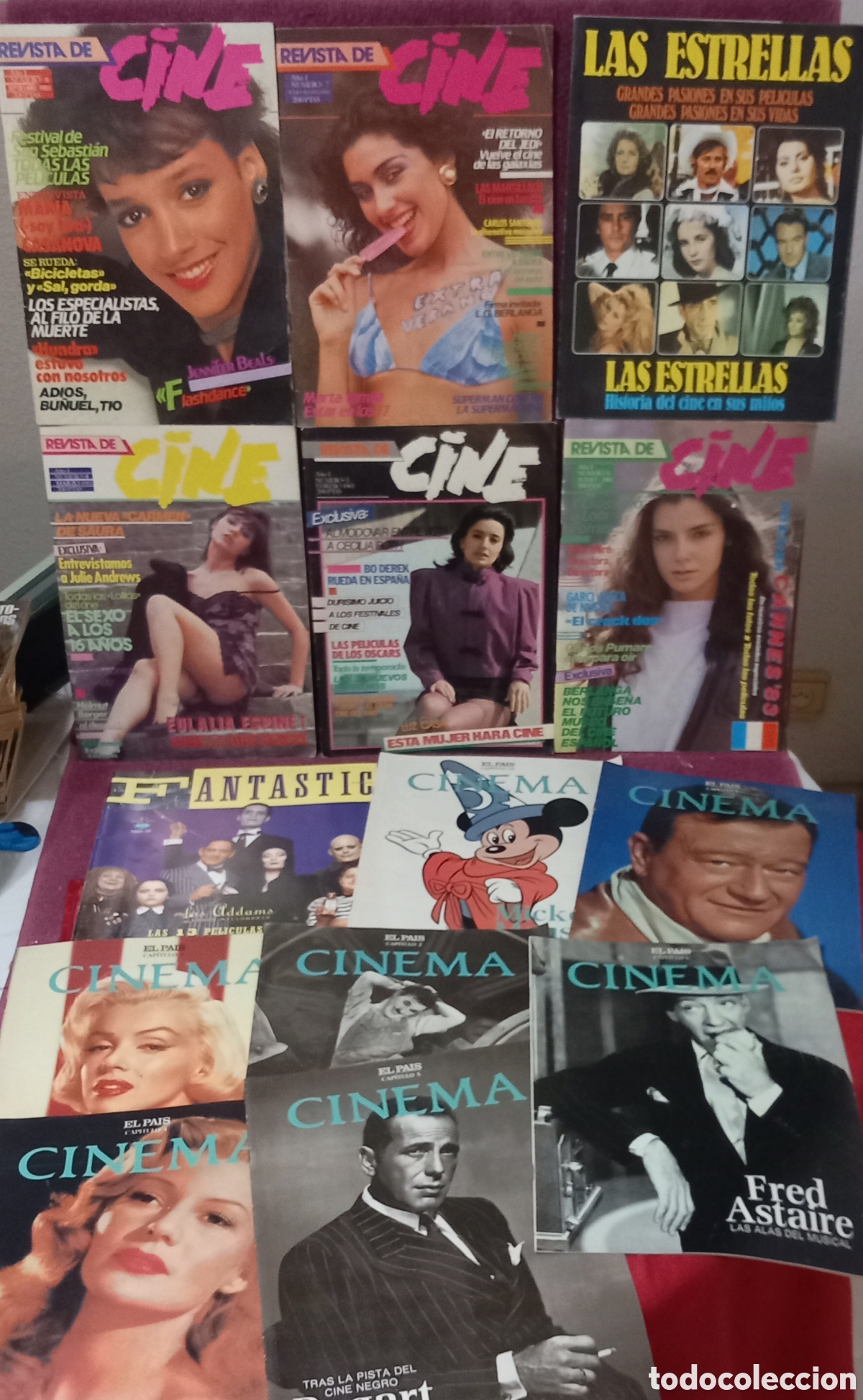 Cine: LOTE 18&times;REVISTAS DE CINE:FANTASTIC+LAS ESTRELLAS+&rdquo;DE CINE&rdquo;+ABC(A&Ntilde;OS 80y90)
