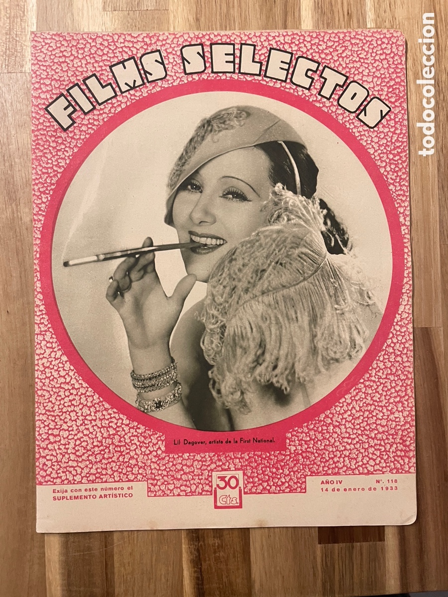 Cine: Films selectos. Lil Dagover. 14 de enero de 1933. N&uacute;mero 118.