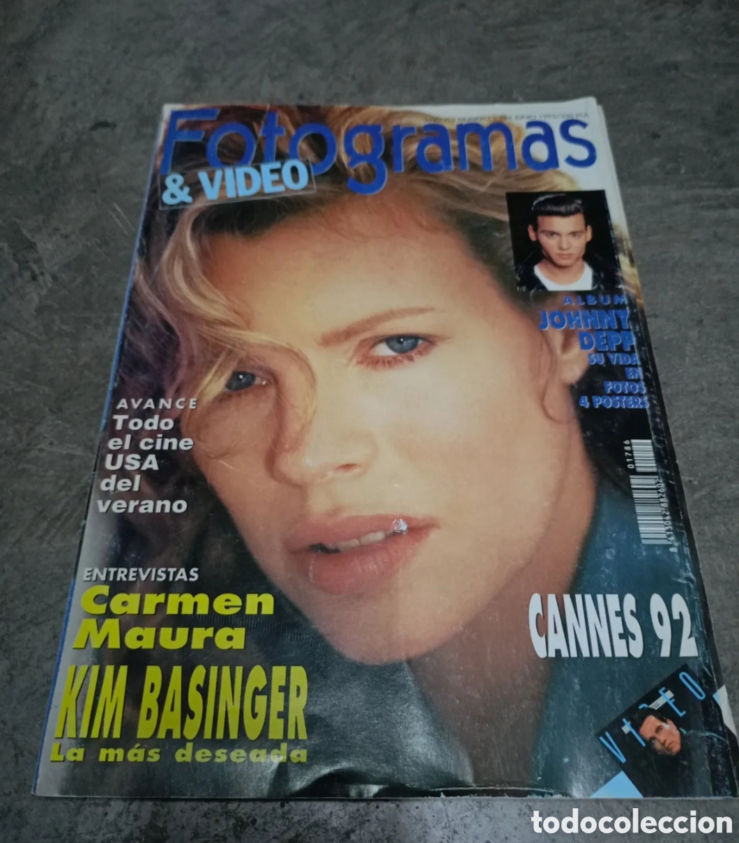 Cinema: REVISTA FOTOGRAMAS N&ordm; 1786. JUNIO 1992. KIM BASINGER. CINE