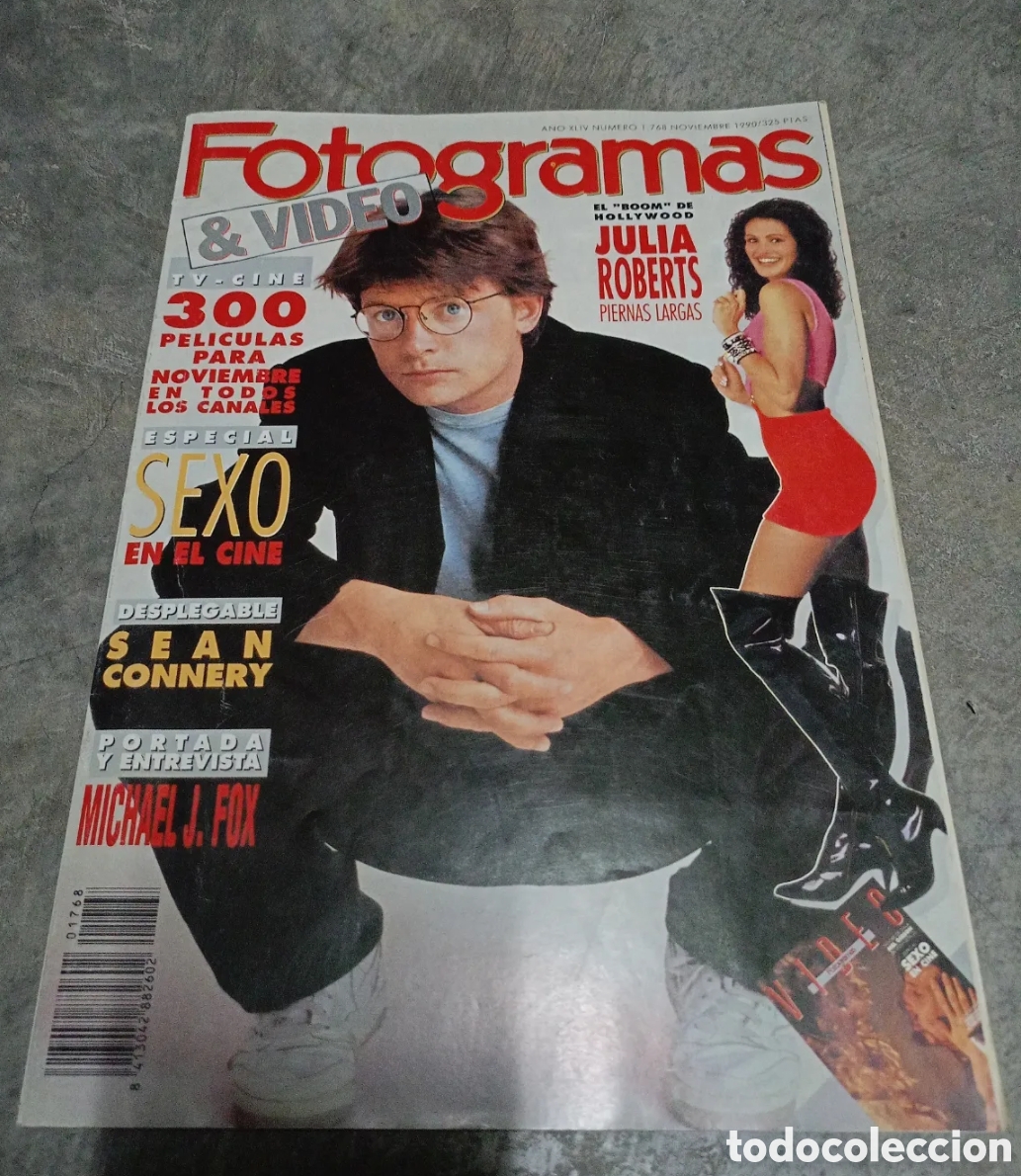 Cinema: FOTOGRAMAS - N&ordm; 1768 - NOVIEMBRE 1990 - Julia Roberts, Michael J Fox, Sean Connery