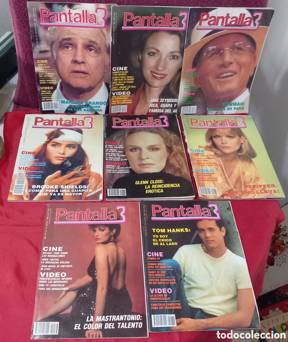 Cine: 8&times;REVISTAS PANTALLA 3/A&Ntilde;O 1989(n&deg;71-72-73-75-76-79-80-81)