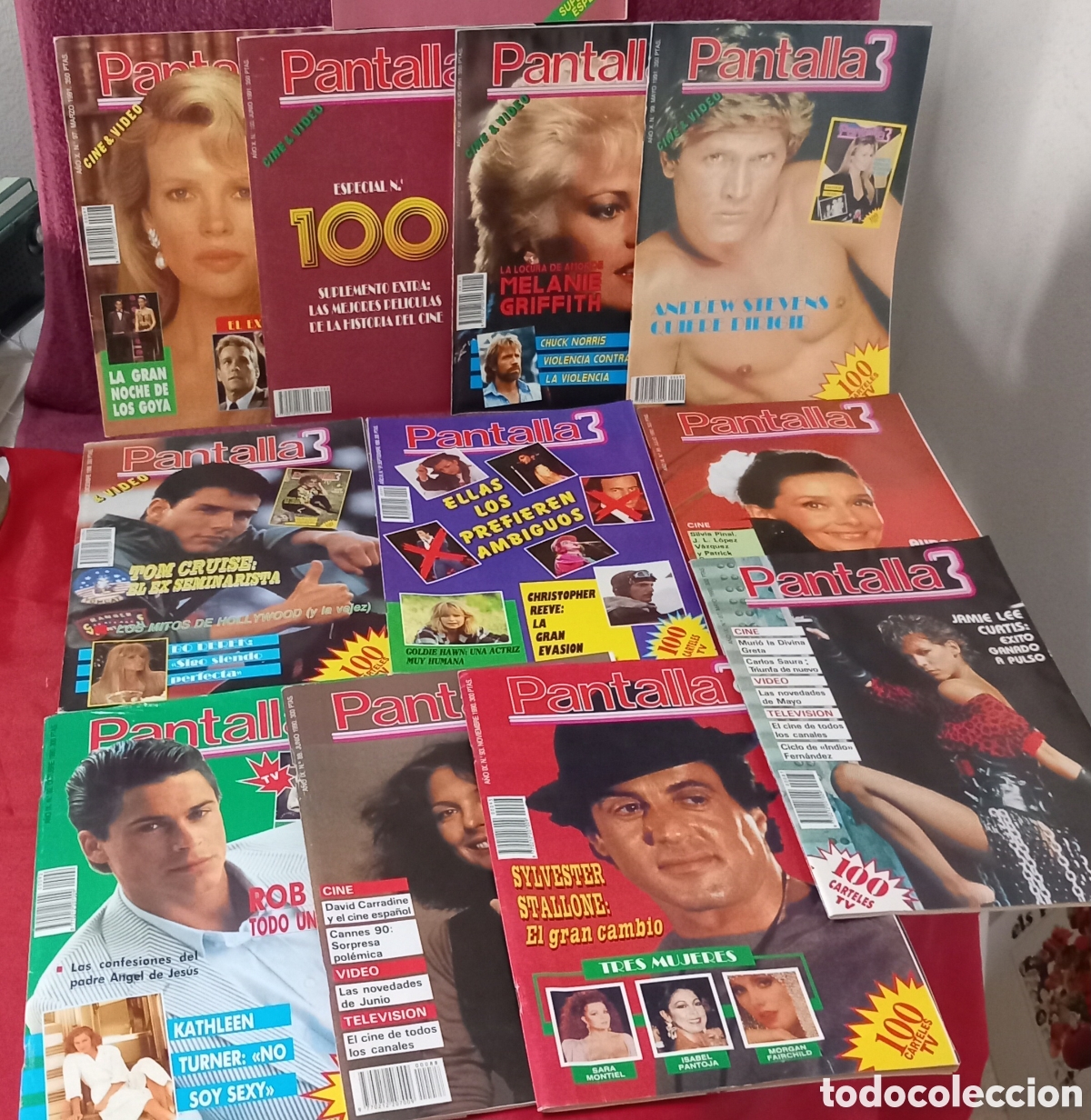Cine: LOTE 10&times;REVISTA Y SUPLEMENTO PANTALLA 3 A&Ntilde;O 1990-91(POCAS SE&Ntilde;ALES)