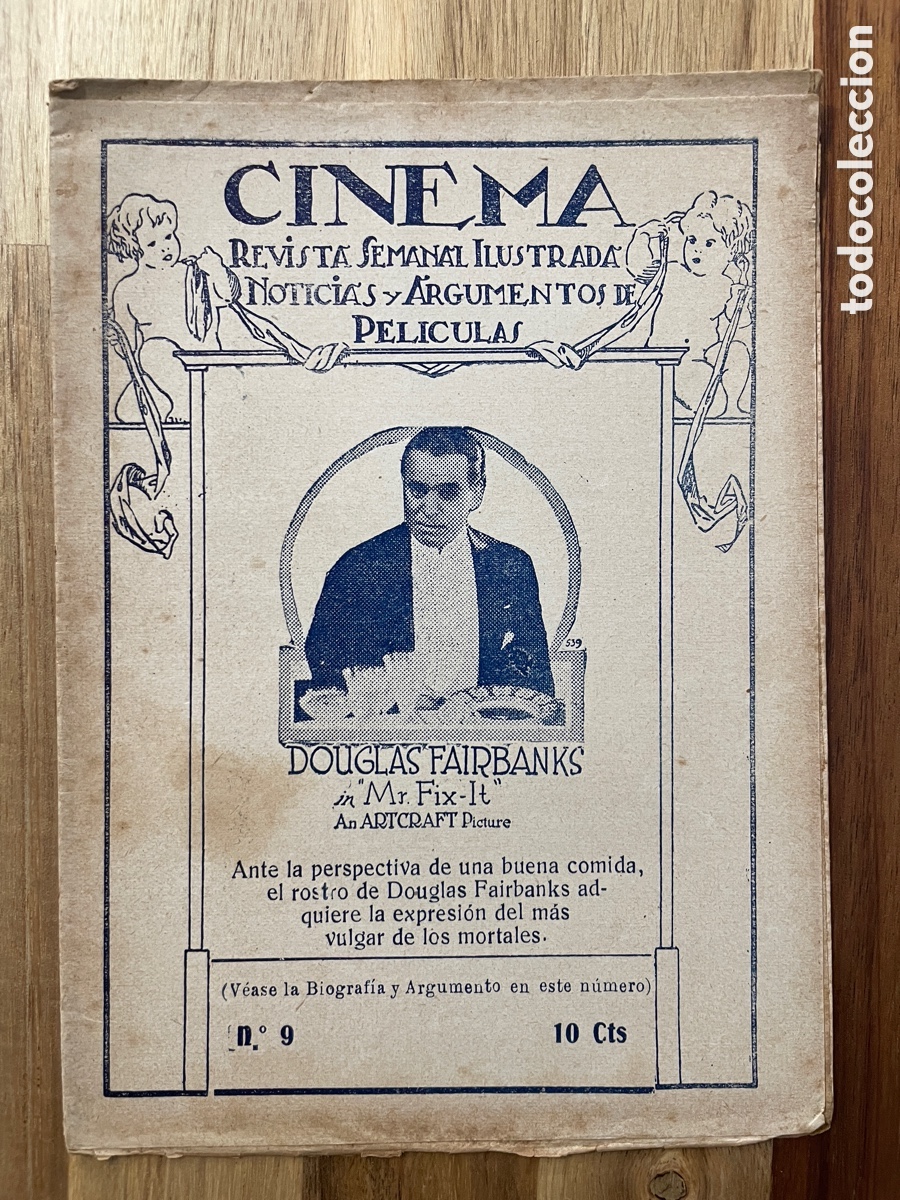 Cine: Cinema. Revista de noticias y argumentos de pel&iacute;culas. N&uacute;mero nueve. A&ntilde;os 20.