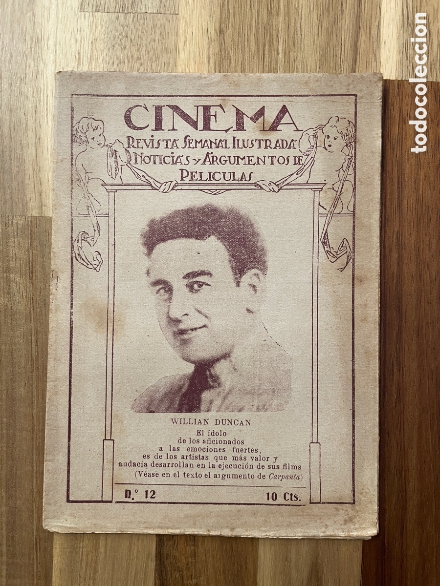 Cine: Cinema. Revista noticias y argumentos de pel&iacute;culas. N&uacute;mero 12. A&ntilde;os 20.