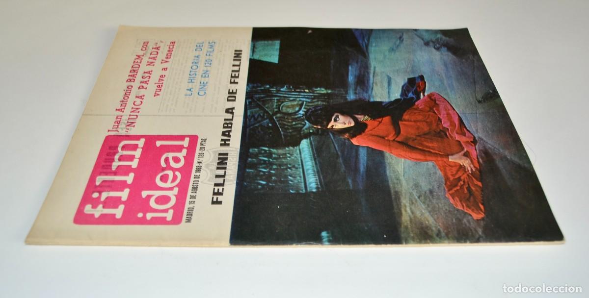 Cinema: Revista Film Ideal n&ordm; 126. Fellini habla de Fellini. J.A. Bardem (Nunca pasa nada). 1963.Buen estado