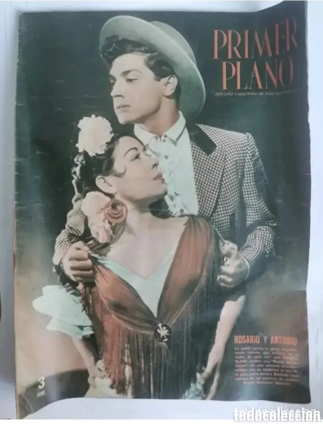 Cinema: Primer plano revista espa&ntilde;ola de cinematografia Rosario y Antonio Rita Hayworth