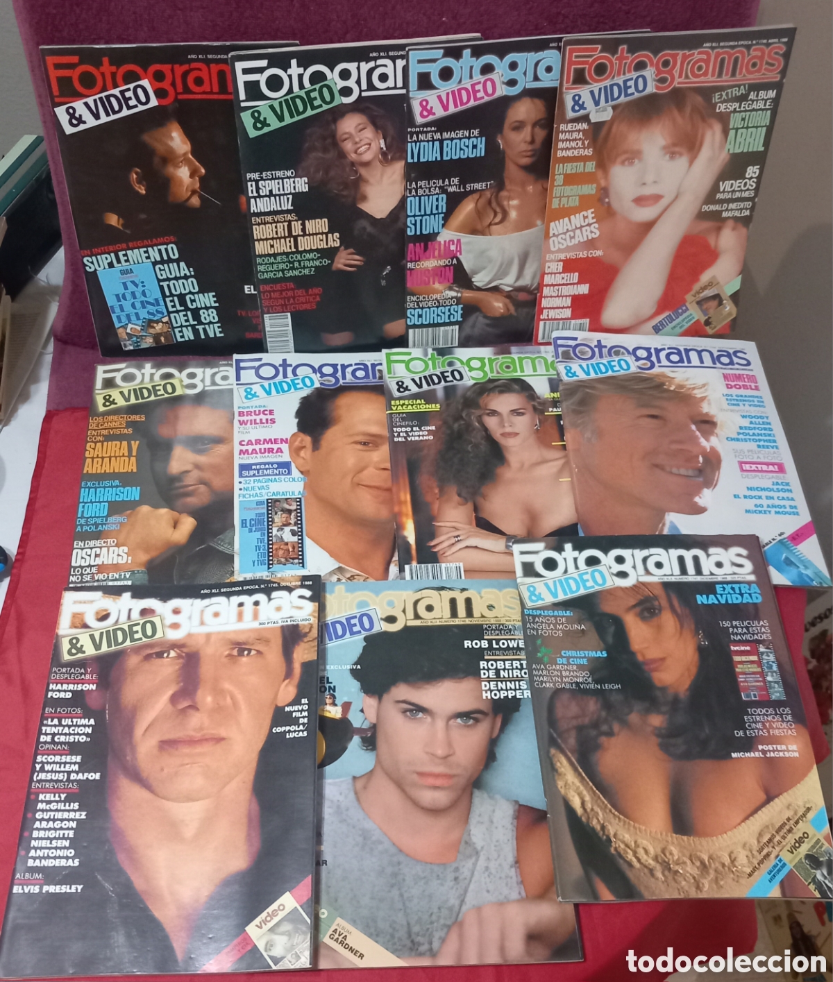 Cinema: 11&times;REVISTAS FOTOGRAMAS A&Ntilde;O 1988/N&deg;1737-1738-1739-1740-1741-1742-1743-1744-1745-1746/1747(POCAS SE&Ntilde;AL