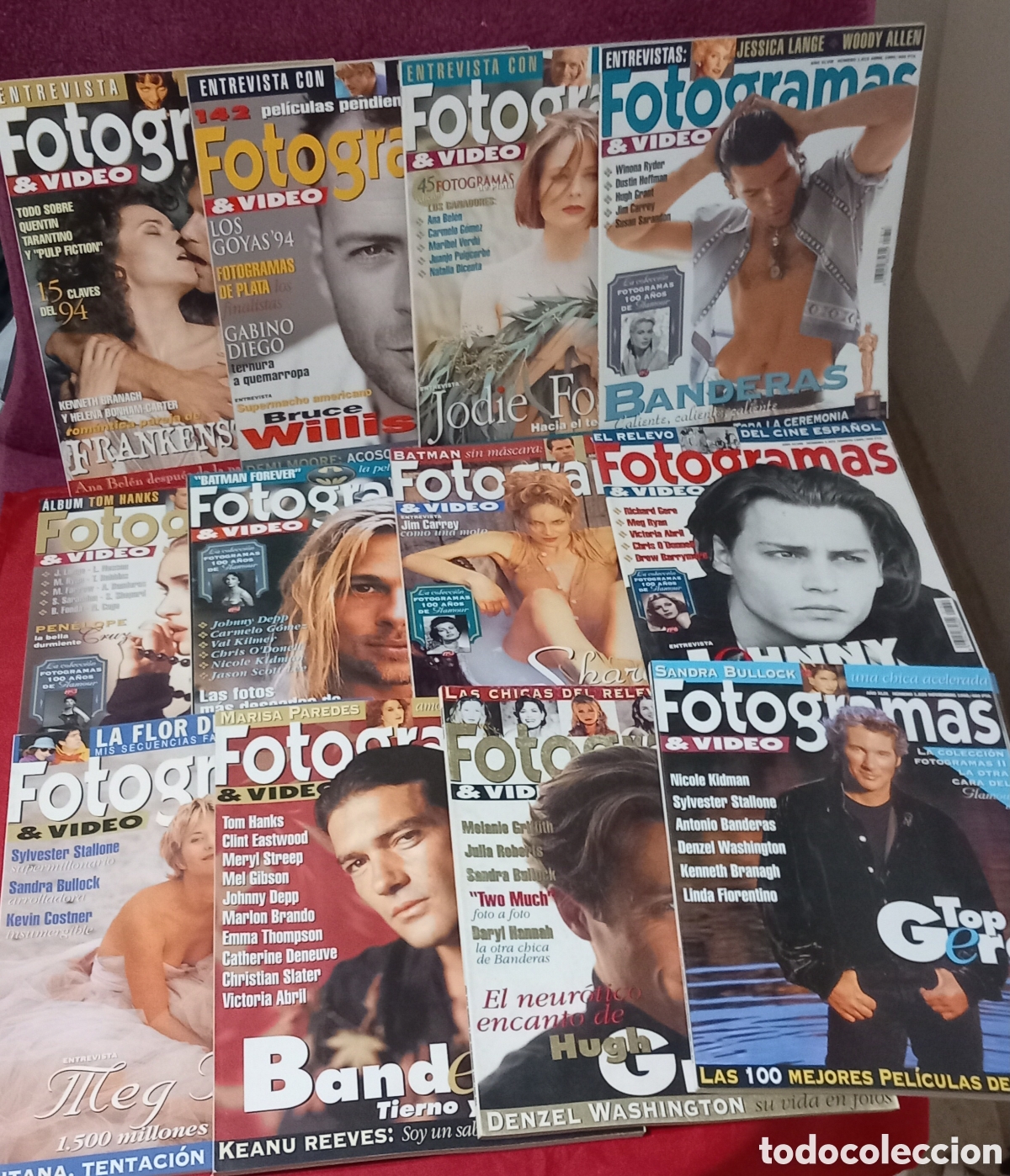 Cinema: 12&times;FOTOGRAMAS A&Ntilde;O 1995 COMPLETO+SUPLEMENTO OSCARS/N&deg;1815 al N&deg;1826(EXCELENTE ESTADO)