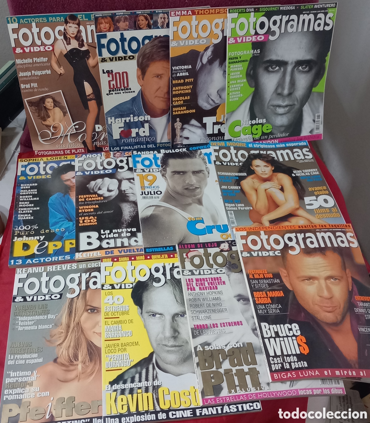 Cinema: 12&times;FOTOGRAMAS A&Ntilde;O 1996 COMPLETO+suplem.OSCARS Y PREMIOS GOYAS(n&deg;1827 al n&deg;1838)EXCELENTE ESTADO