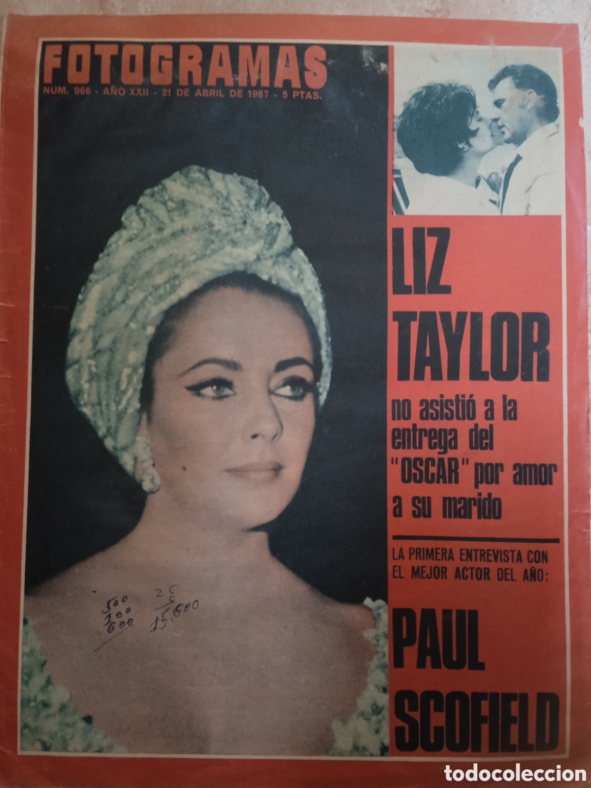 Kino: Fotogramas 966 Liz Taylor Elena M Tejeiro Oscar '66 Paul Scofield La Fierecilla Domada