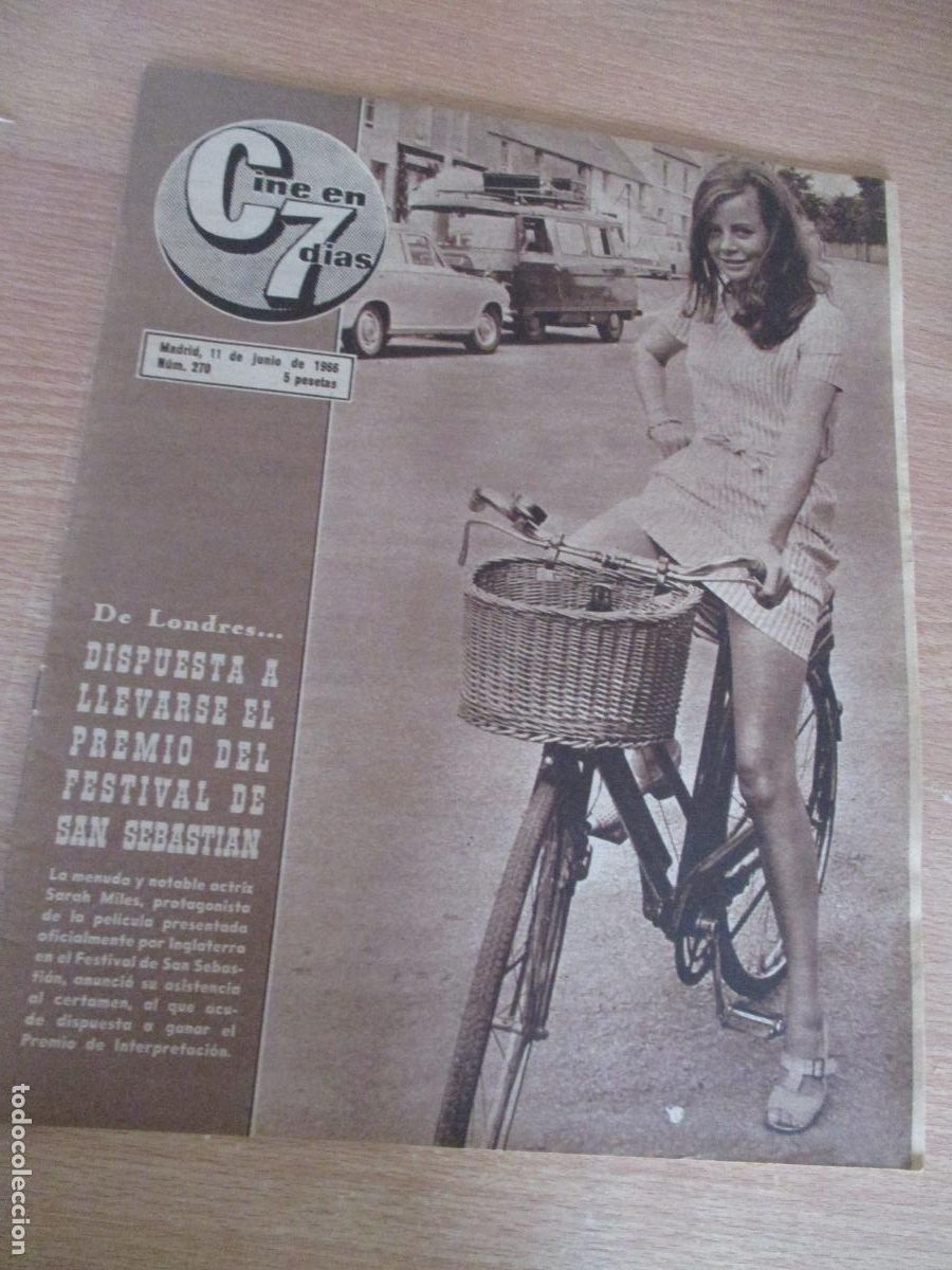 Cine: REVISTA:CINE EN 7 D&Iacute;A N&ordm;. 270- JUNIO DE 1966 - CON 20 P&Aacute;G.- INCLUIDAS LAS TAPAS