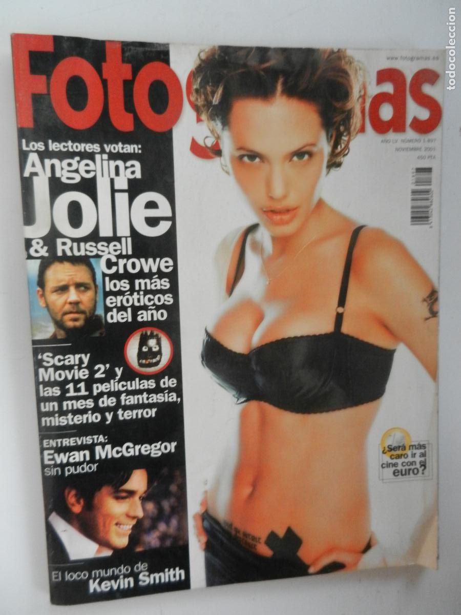 Cine: FOTOGRAMAS REVISTA N&ordm; 1897 - NOVIEMBRE 2001 - ANGELINA JOLIE. RUSSELL CROWE. EWAN PCGREGOR.