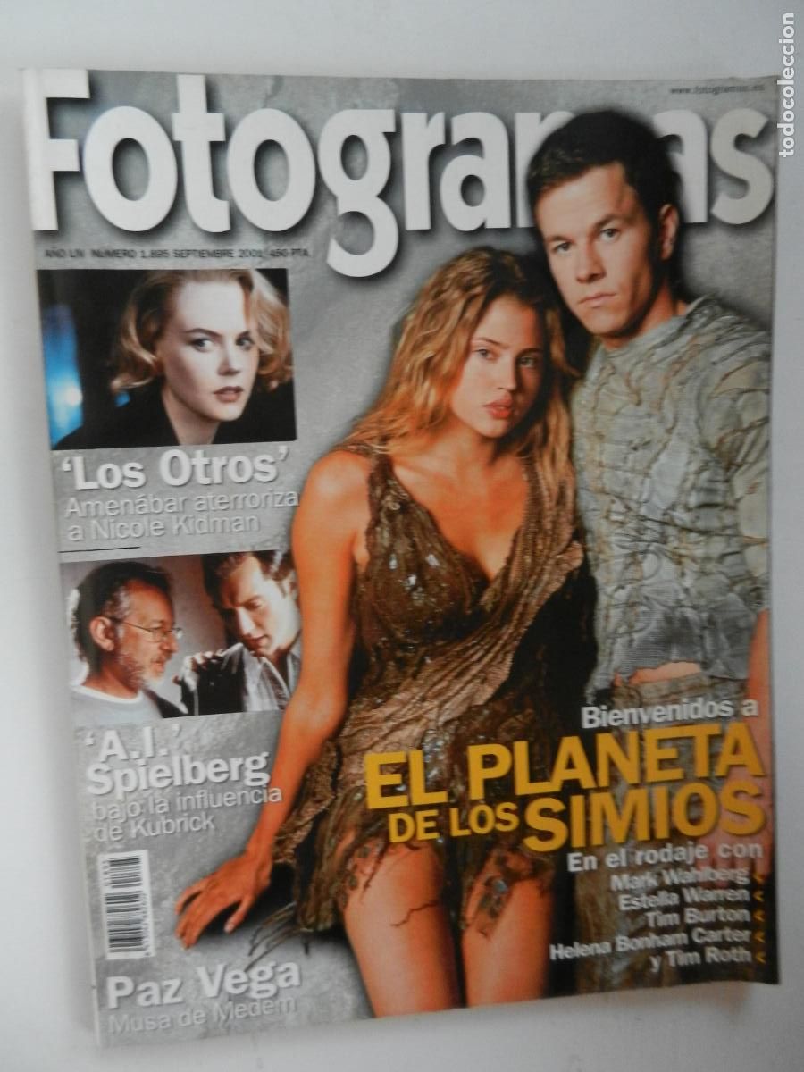 Cine: FOTOGRAMAS REVISTA N&ordm; 1895-SEPTIEMBRE 2001- EL PLANETA DE LOS SIMIOS- PAZ VEGA -LOS OTROS