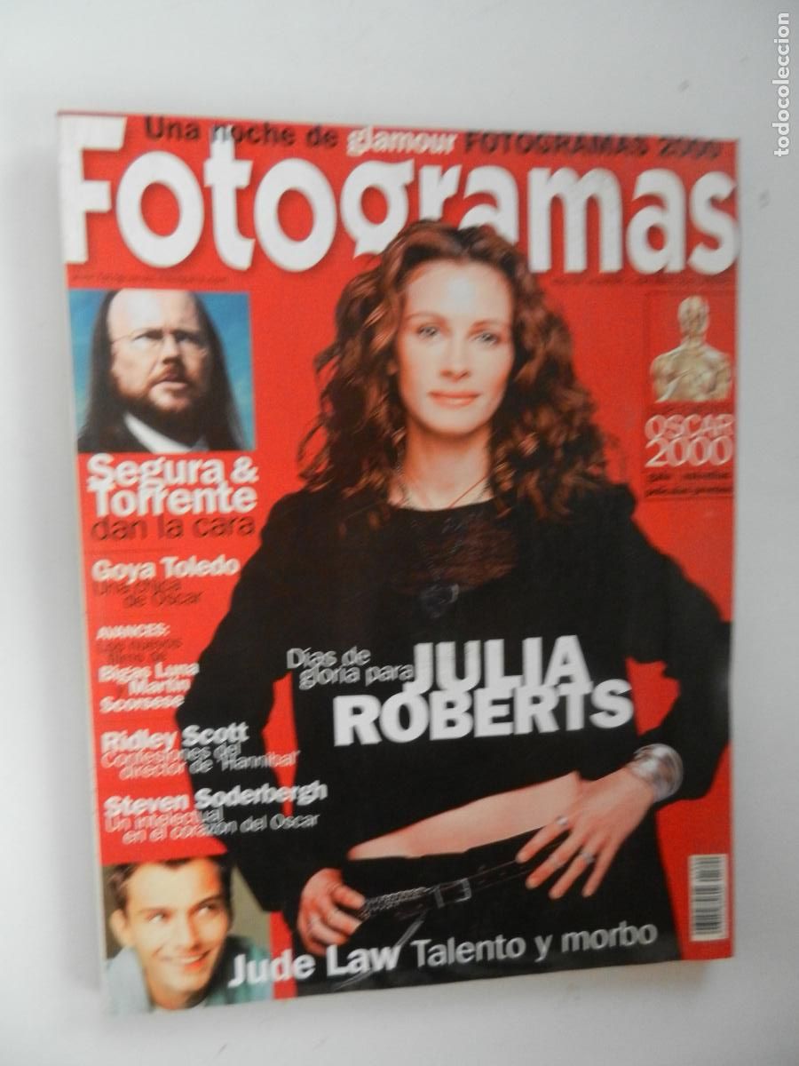 Cine: FOTOGRAMAS REVISTA N&ordm; 1890 - ABRIL -2001-JULIA ROBERTS- JUDE LAW-SEGURA&TORRENTE