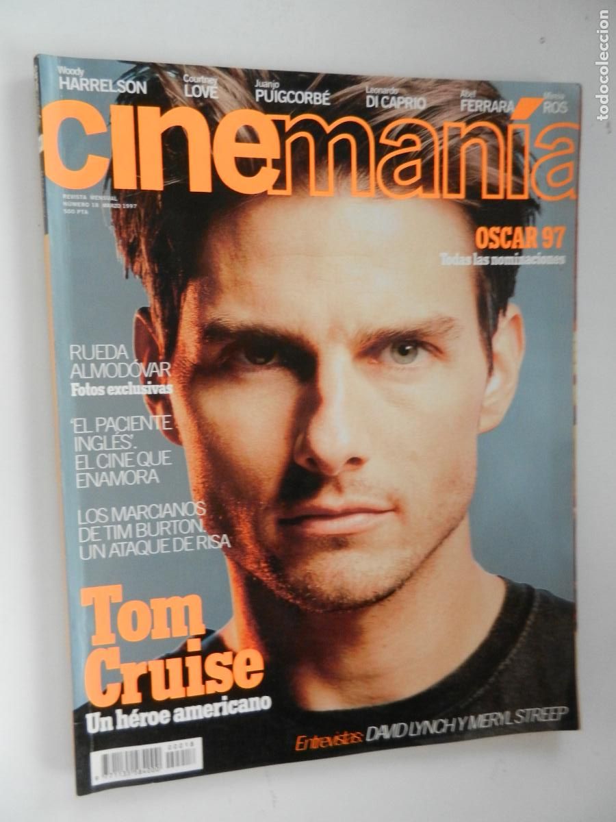 Cine: CINEMAN&Iacute;A REVISTA CINE N&ordm; 18 - MARZO 1997- OM CRUISE JERRY MAGUIRE, MERYL STREEP, ALMODOVAR, DAVID
