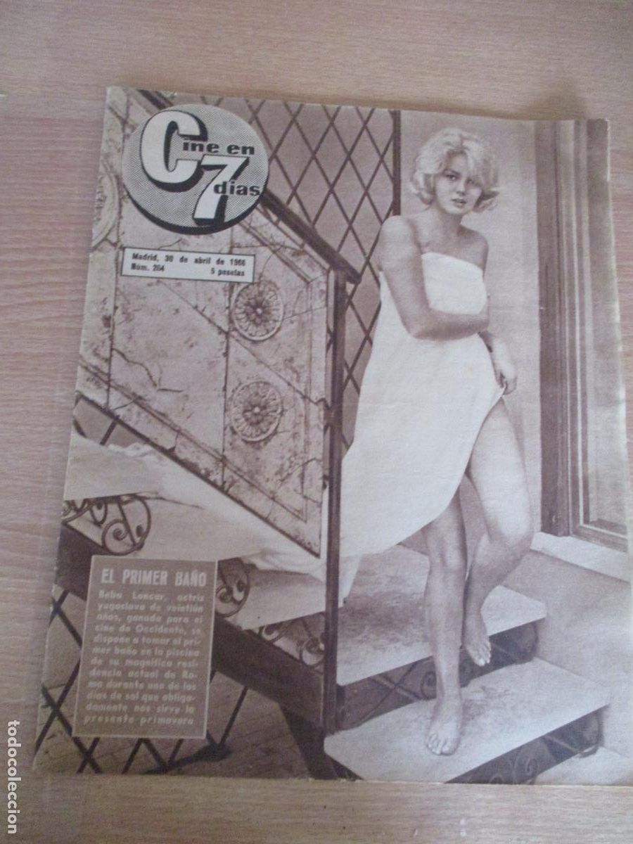 Cine: REVISTA:CINE EN 7 D&Iacute;A N&ordm;. 264- ABRIL DE 1966 - CON 24 P&Aacute;G.- INCLUIDAS LAS TAPAS