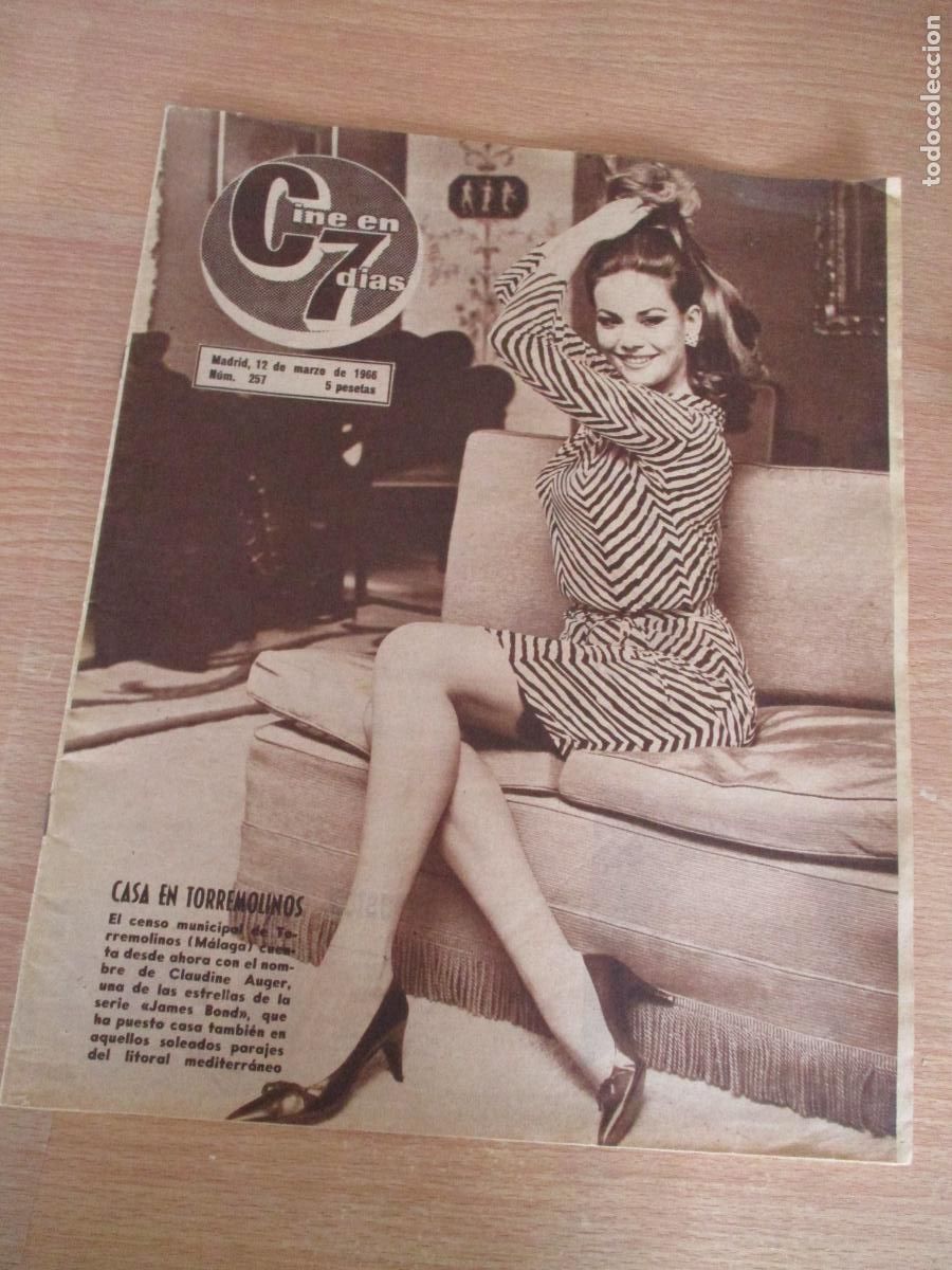 Cine: REVISTA:CINE EN 7 D&Iacute;A N&ordm;. 257- MARZO DE 1966 - CON 20 P&Aacute;G.- INCLUIDAS LAS TAPAS