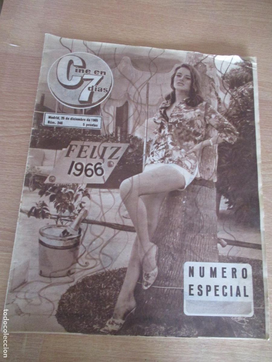 Cine: REVISTA:CINE EN 7 D&Iacute;A N&ordm;. 246- DICIEMBRE DE 1965 - CON 26 P&Aacute;G.- INCLUIDAS LAS TAPAS