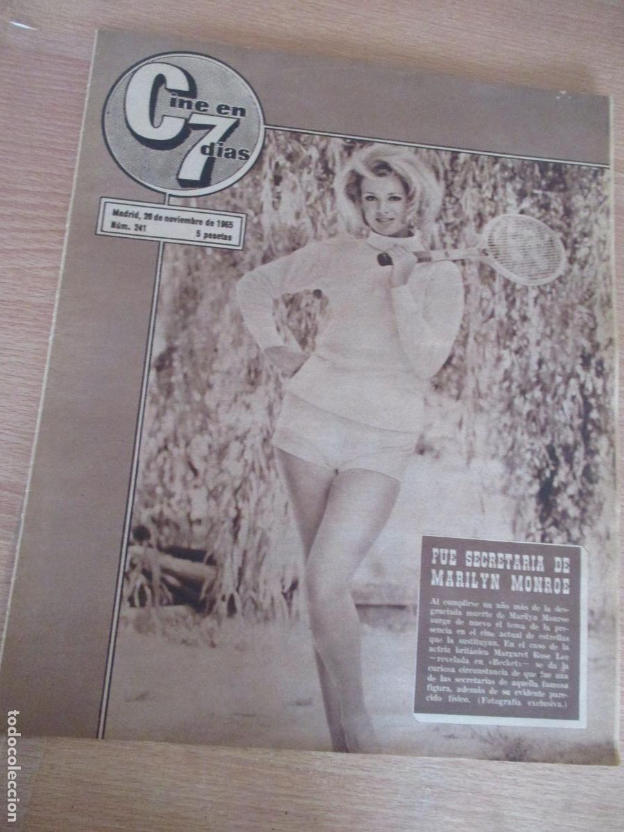 Cine: REVISTA:CINE EN 7 D&Iacute;A N&ordm;. 241.- NOVIEMBRE DE 1965 - CON 24 P&Aacute;G.- INCLUIDAS LAS TAPAS