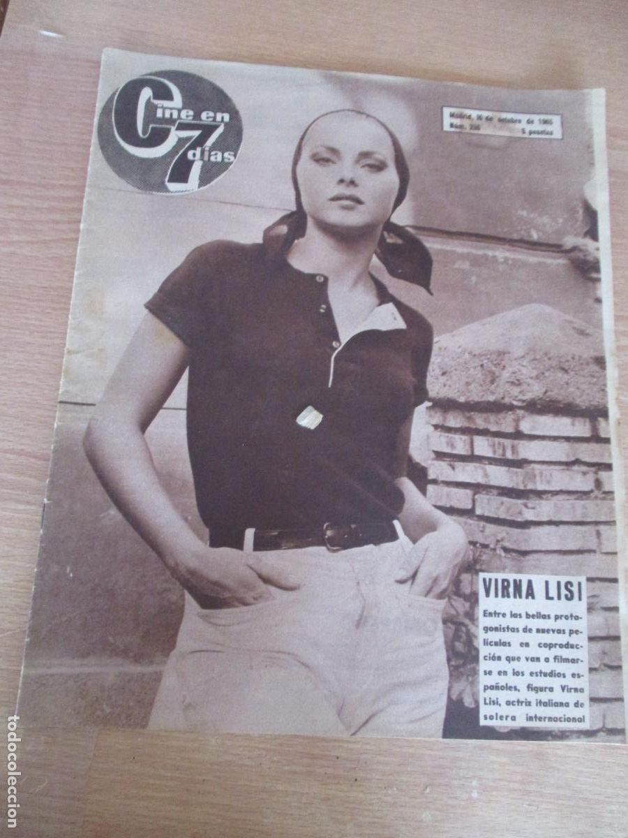 Cine: REVISTA:CINE EN 7 D&Iacute;A N&ordm;. 236.- OCTUBRE DE 1965 - CON 24 P&Aacute;G.- INCLUIDAS LAS TAPAS