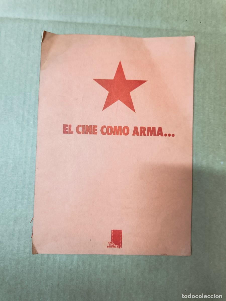Cine: ANTIGUA REVISTA CUBANA MECANOGRAFIADA, EL CINE COMO ARMA, CUBA COMUNISTA, MAO -P25