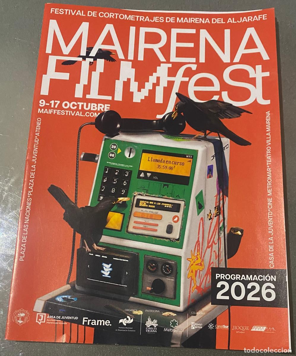 Cine: Programa de mano oficial del Festival de Cortometrajes de Mairena del Aljarafe 2026. 12 p&aacute;ginas.