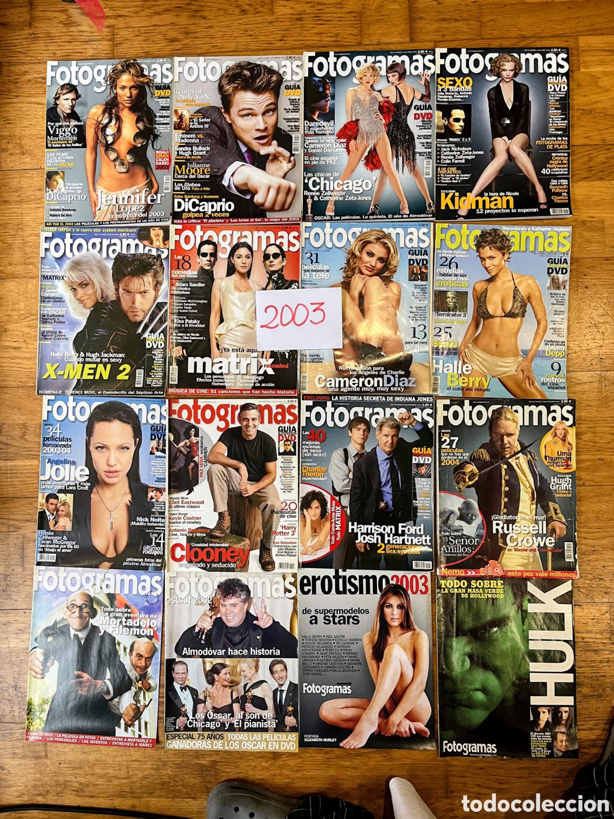 Cine: Revista FOTOGRAMAS a&ntilde;o 2003 entero, con suplementos