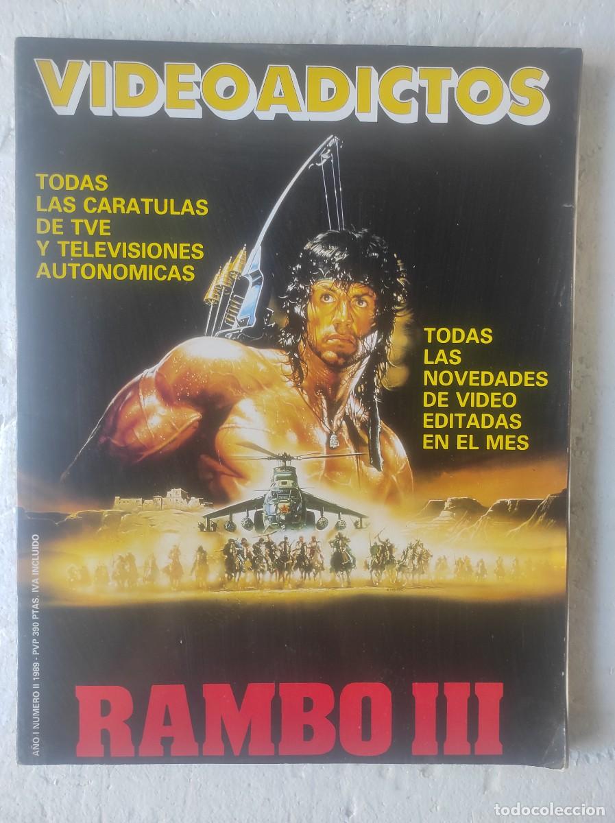 Cine: lote revista VIDEOADICTOS a&ntilde;o I , n&ordm; 2 las caratulas de pel&iacute;culas de TVE