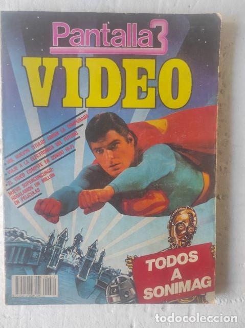 Cine: lote revista PANTALLA 3 video EXTRA , SUPERMAN, SONIMAG 1984