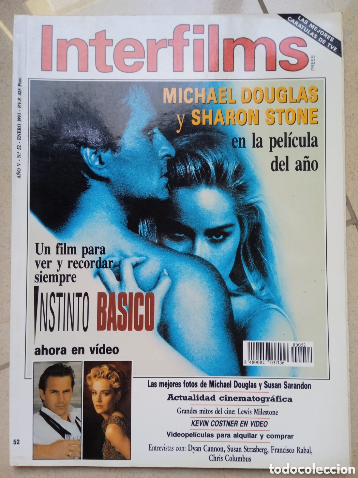 Cine: Revista Interfilms n&deg; 52 Instinto B&aacute;sico Susan Sarandon Lewis Milestone