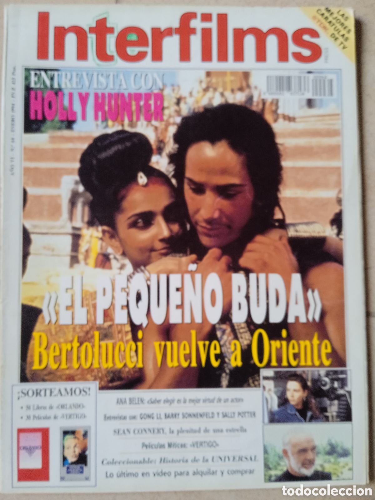 Cine: Revista Interfilms n&deg; 63 Sean Connery Holly Hunter El Peque&ntilde;o Buda V&eacute;rtigo