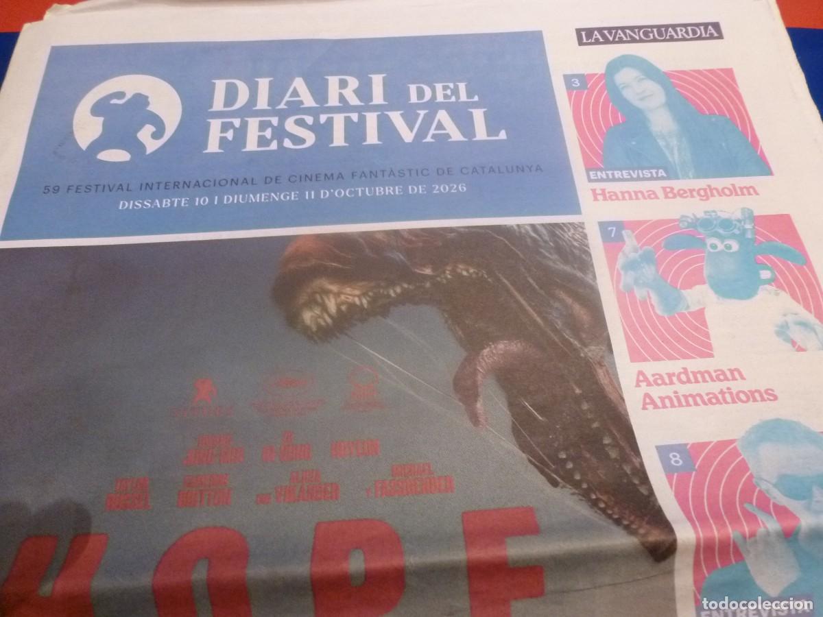 Cine: DIARIO 10 Y 11 OCTUBRE DEL59 FESTIVAL CINE FANTASTICO DE CATALUNYA SITGES 2026