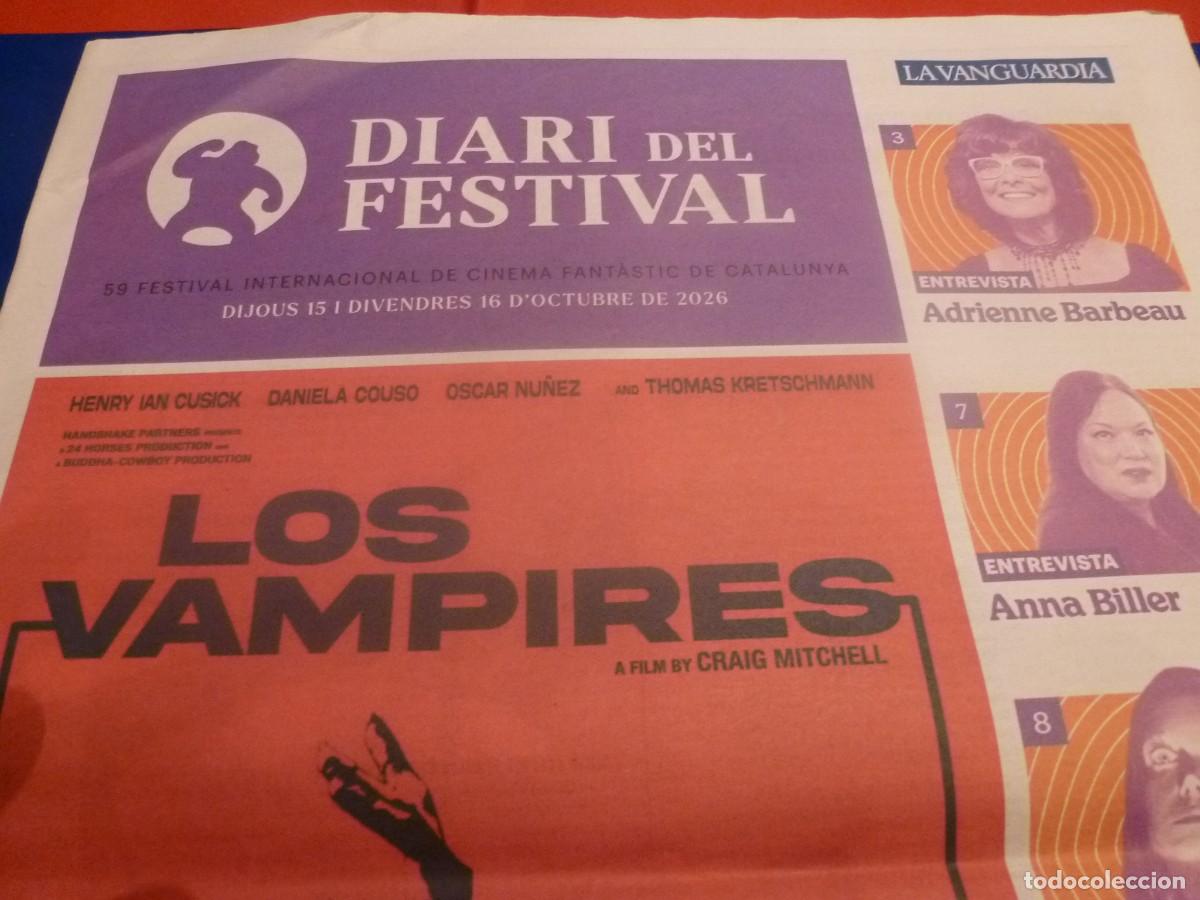 Cine: DIARIO 15 Y 16 OCTUBRE DEL59 FESTIVAL CINE FANTASTICO DE CATALUNYA SITGES 2026