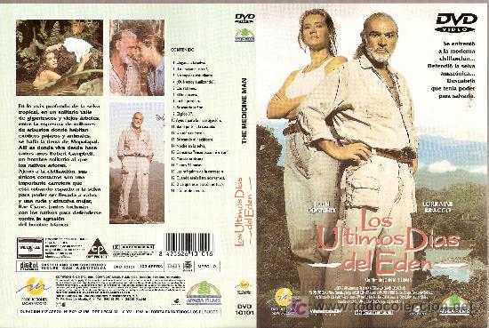 Cine: Car&aacute;tula de DVD de 'Los &uacute;ltimos d&iacute;as del Ed&eacute;n', con Sean Connery.
