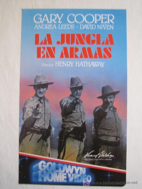 Cine: La jungla en armas - Gary Cooper - impreso moderno