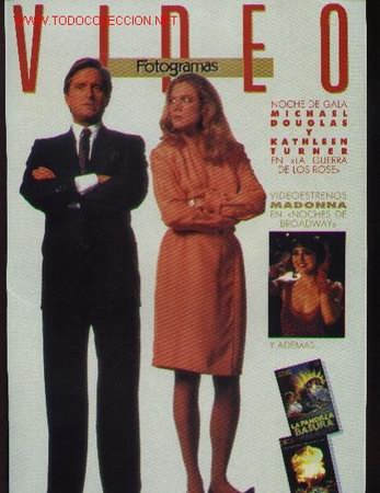 Cine: madonna KATHLEEN TURNER MICHAEL DOUGLAS