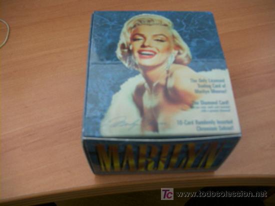 Cine: MARILYN MONROE.. CAJA CROMOS CARDS VACIA. (AB-7)