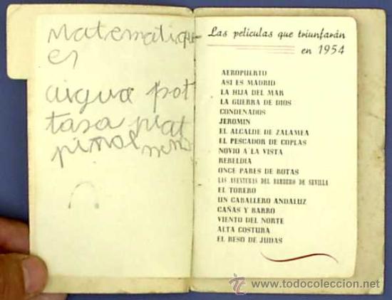 Cine: AGENDA DE PROGRAMACI&Oacute;N CIFESA PARA 1954. - Foto 2