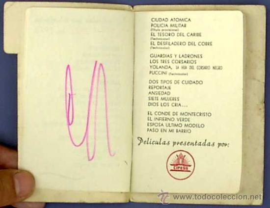 Cine: AGENDA DE PROGRAMACI&Oacute;N CIFESA PARA 1954. - Foto 3