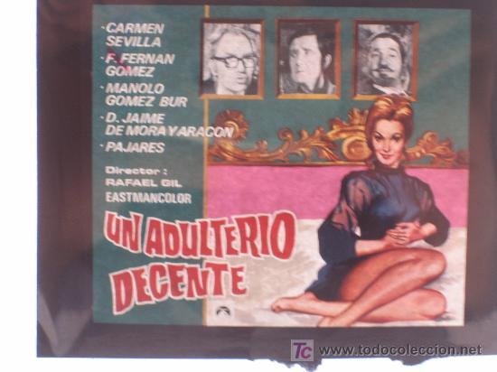 Cine: Un adulterio decente - carmen sevilla - diapositiva original del estreno - fernan gomez
